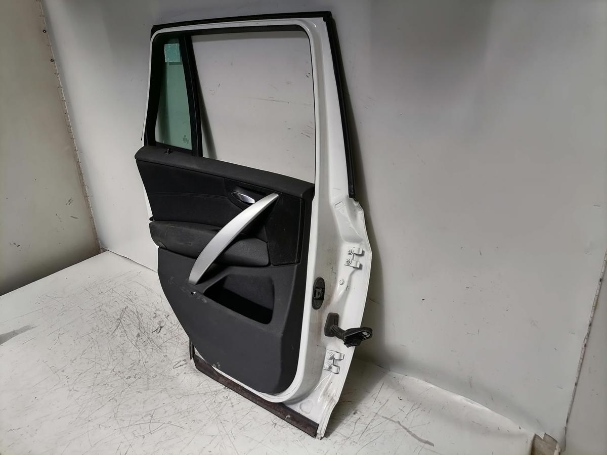BMW X3 original T&uuml;r hinten links 300 ALPINWEISS III Rohbau Bj.2008